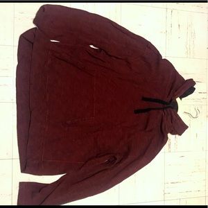 Maroon oversized hoodie